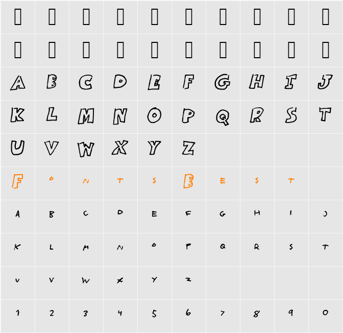 Half_Time Character Map