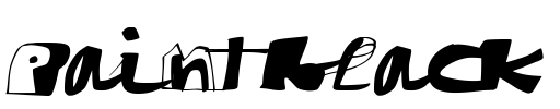 paintblack Font Image
