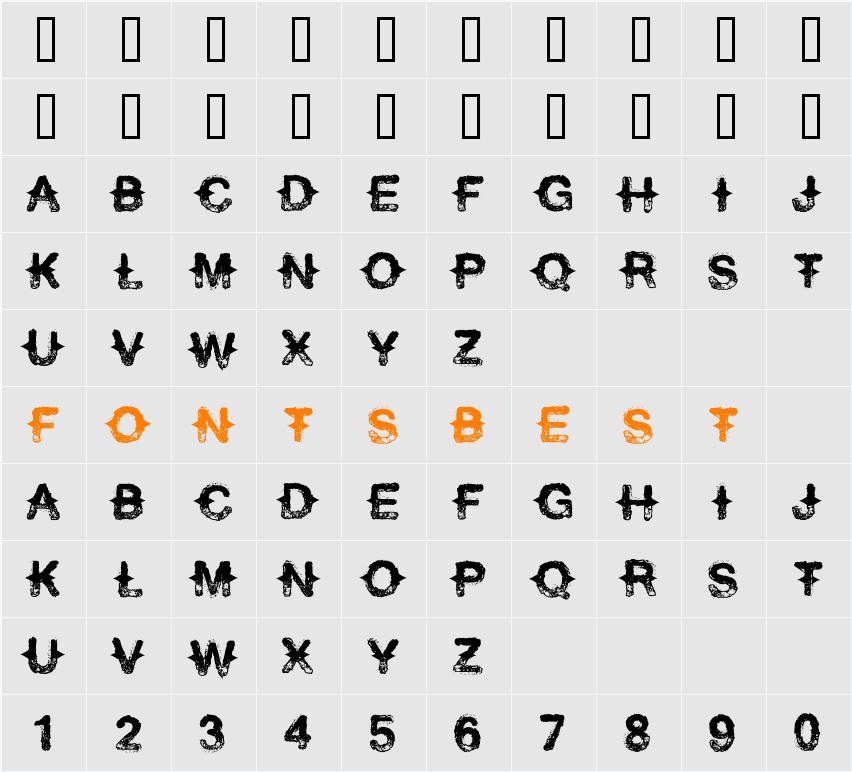 Never Speak Of Character Map