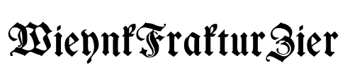 WieynkFrakturZier Font Image