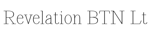 Revelation BTN Lt Font Image