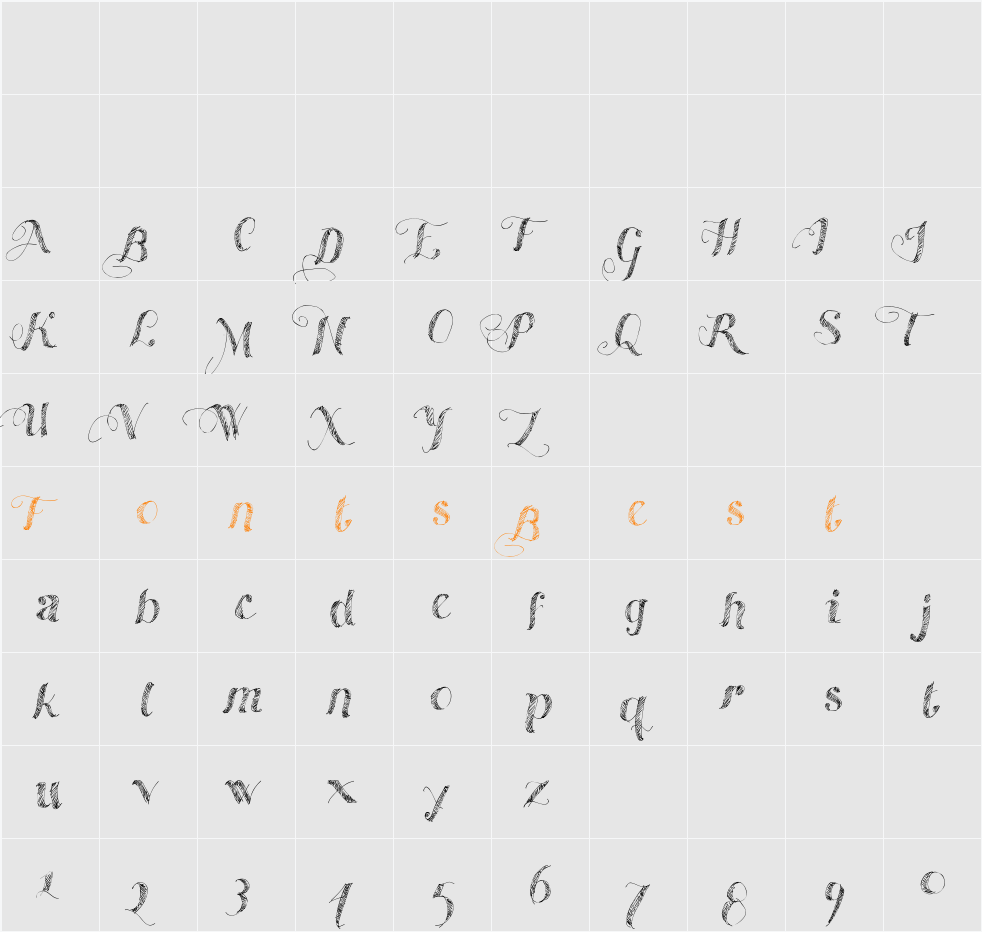 Made With B Character Map