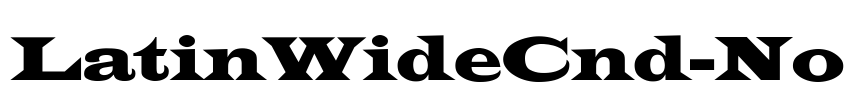 LatinWideCnd-No Font Image