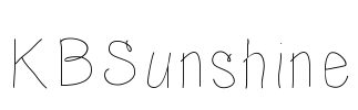 KBSunshine Font Image