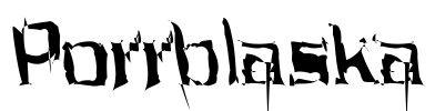 Porrblaska Font Image