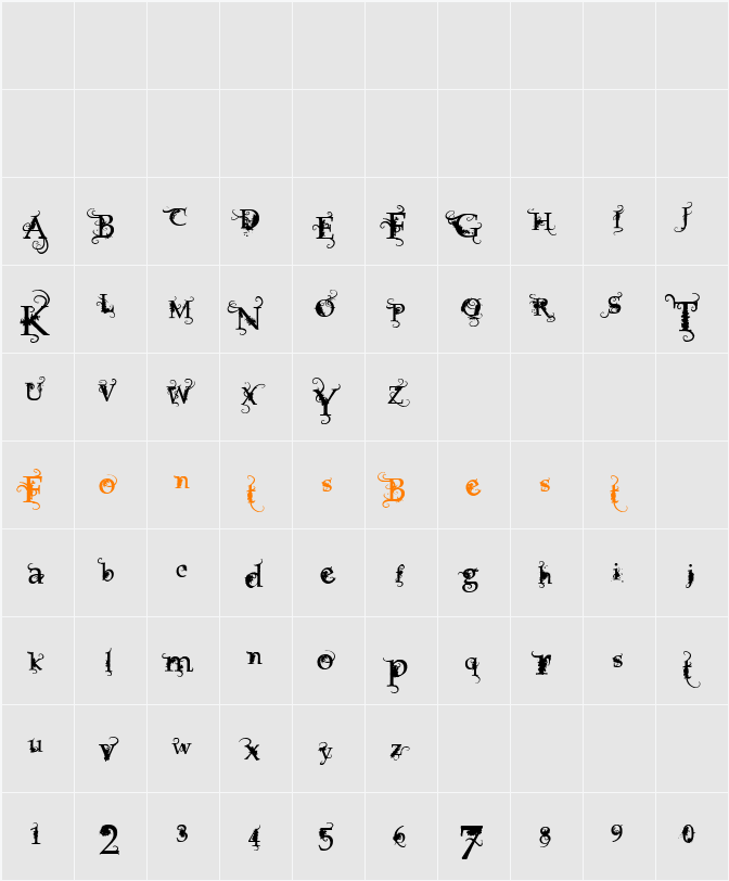 Vtks Focus Character Map