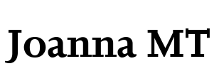 Joanna MT Font Image