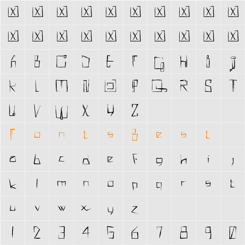 !MISQOT Character Map
