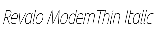 Revalo ModernThin Italic