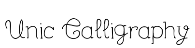 Unic Calligraphy