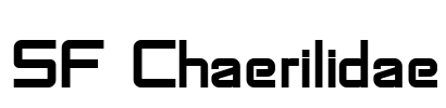 SF Chaerilidae Font Image