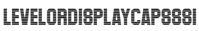 LevelorDisplayCapsSSi Font Image