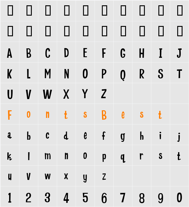 Left Hook Character Map