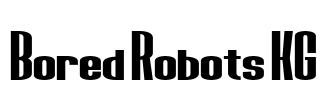 Bored Robots KG Font Image