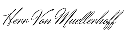Herr Von Muellerhoff Font Image