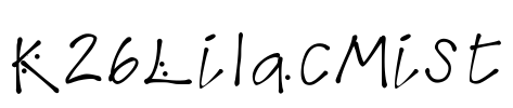 K26LilacMist Font Image