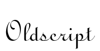 Oldscript Font Image