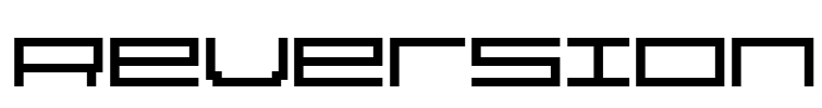 Reversion Font Image