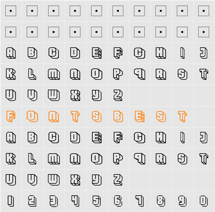 Habbo Character Map