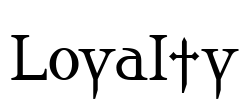 Loyalty Font Image
