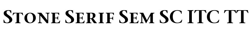 Stone Serif Sem SC ITC TT