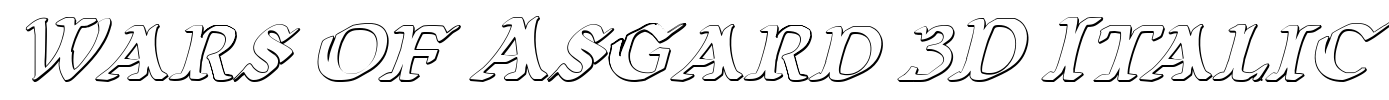 Wars of Asgard 3D Italic