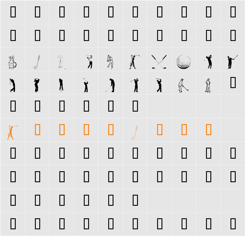 Hole in One Character Map