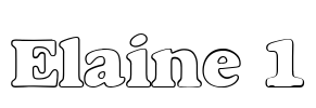 Elaine 1 Font Image