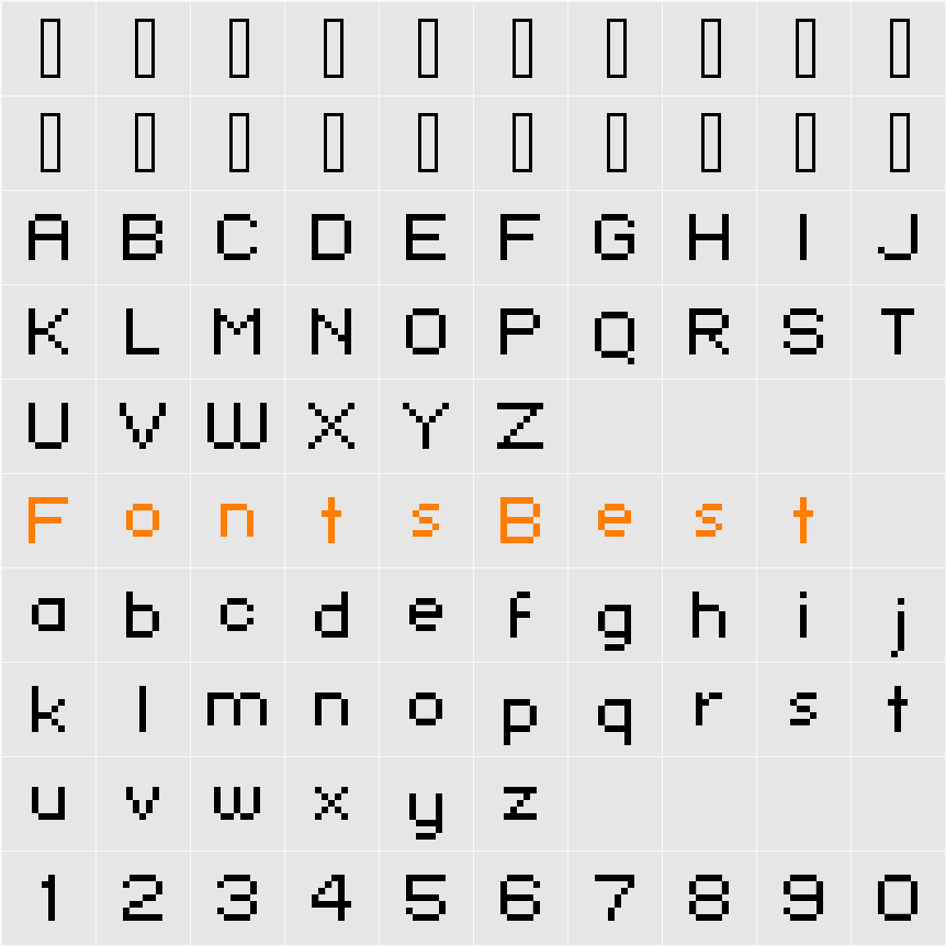 standard 07_54 Character Map