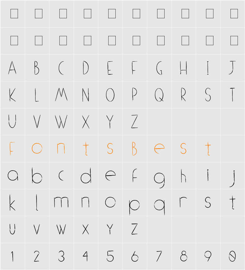 (((o))) brushhh Character Map