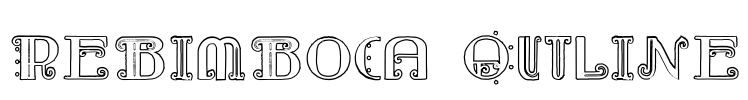 Rebimboca Outline Font Image
