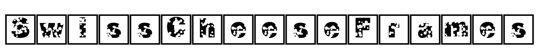 SwissCheeseFrames Font Image