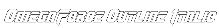 OmegaForce Outline Italic