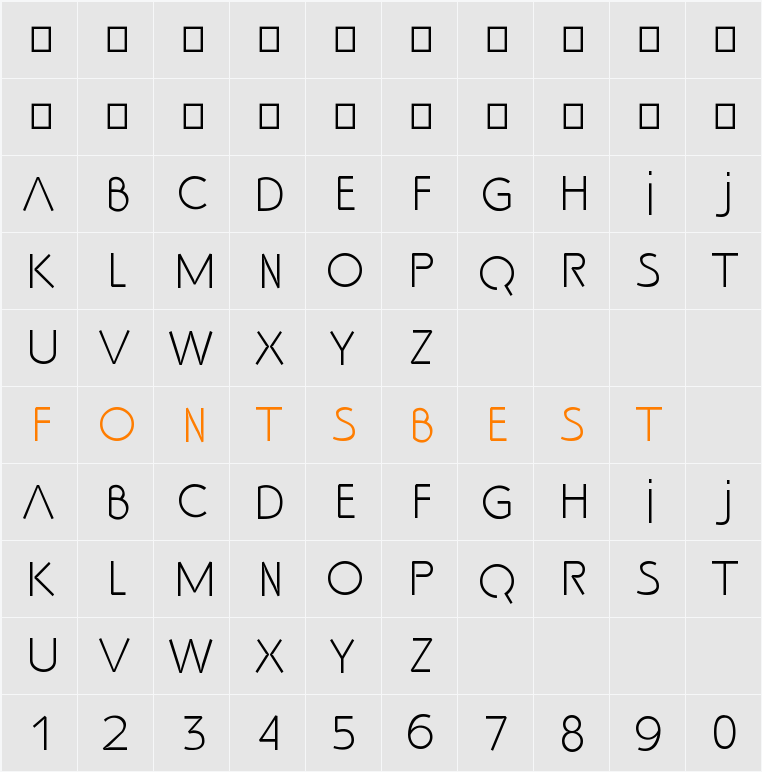 SS_Adec2.0_text Character Map