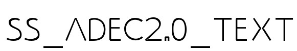 SS_Adec2.0_text Font Image