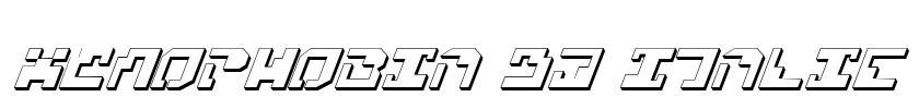 Xenophobia 3D Italic