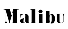 Malibu Font Image