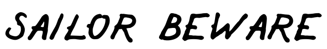 Sailor Beware Font Image
