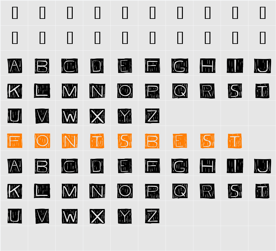 JI-Slypes Character Map