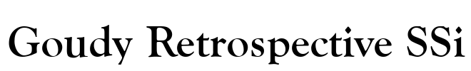 Goudy Retrospective SSi