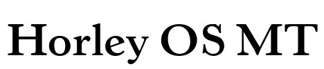 Horley OS MT Font Image