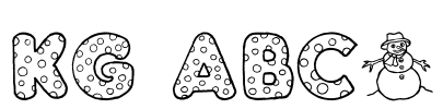 KG ABCs Font Image