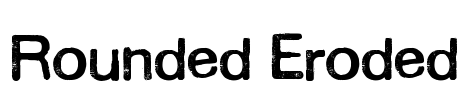 Rounded Eroded Font Image