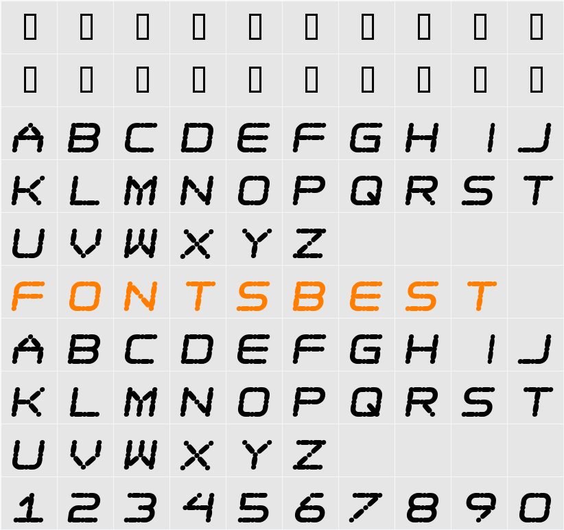 Ego trip Fat Skew Character Map