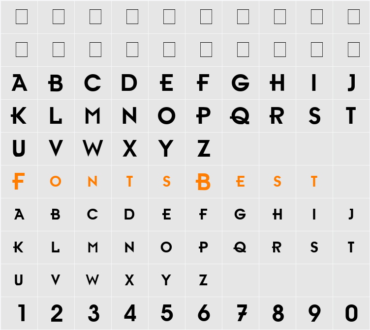 325-CAI978 Character Map