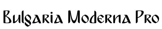 Bulgaria Moderna Pro Font Image