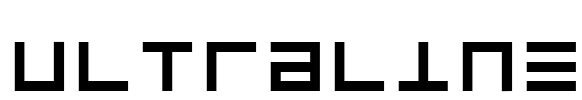 UltraLine Font Image