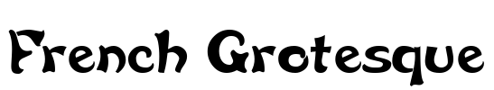 French Grotesque