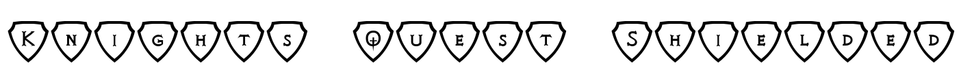 Knights Quest Shielded Font Image