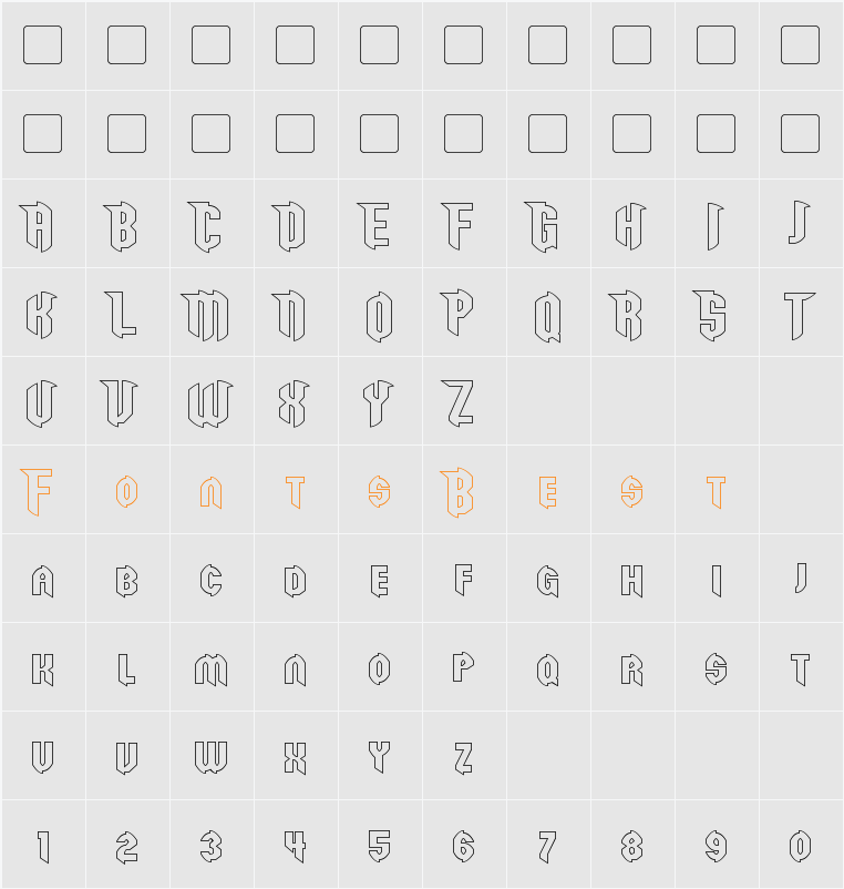 Razorclaw Hollow Character Map